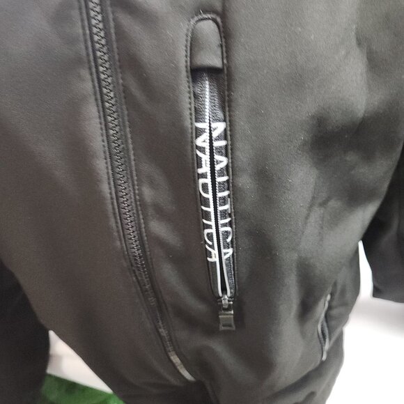 Nautica Black Hooded Softshell Jacket Zip-Up Ladies S - Picture 10 of 12